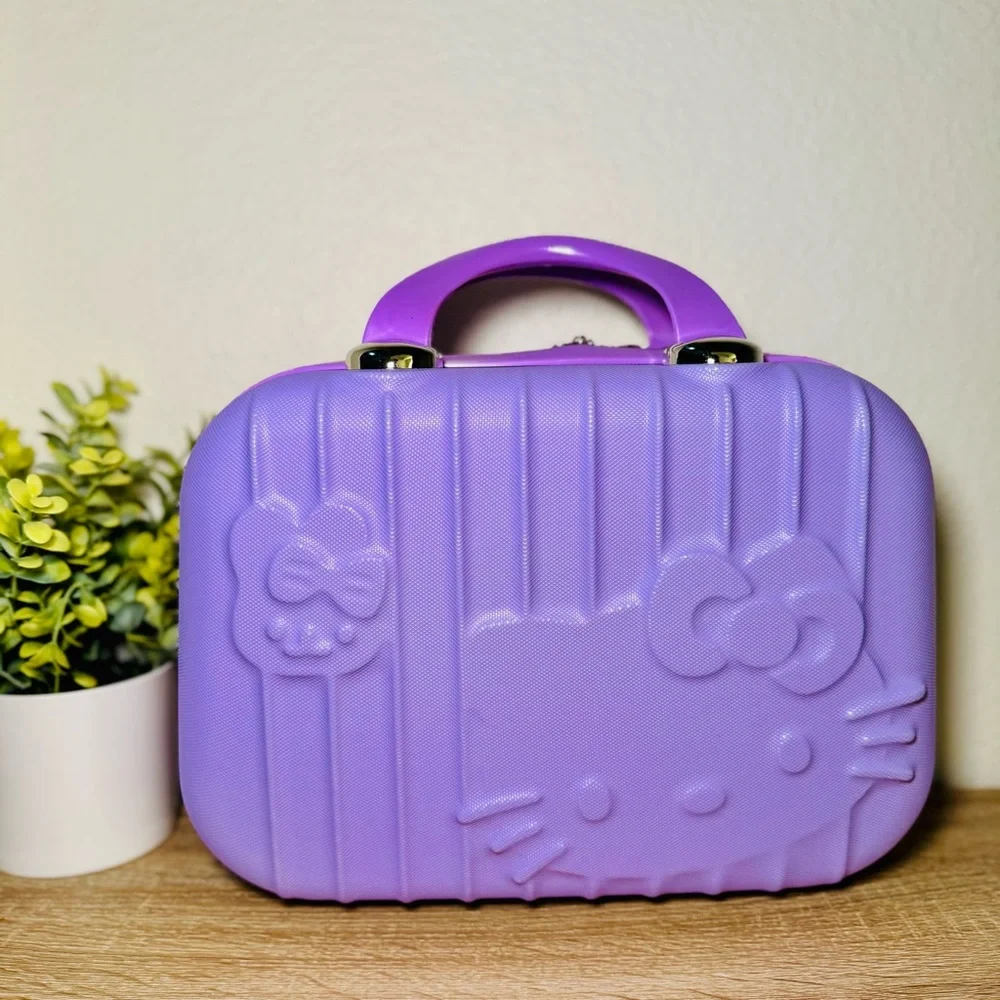 Sanrio Hello Kitty Cosmetic Case - Durable ABS Travel Toolbox, Laptop Bag, Suitc
